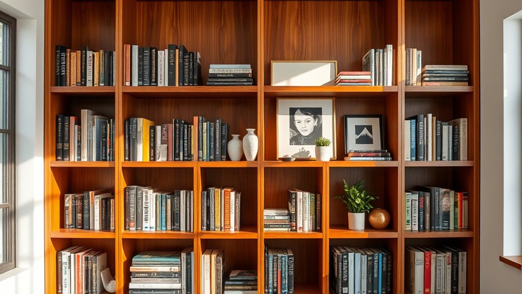 stylish bookshelf styling tips