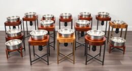 top adjustable pet dining stands