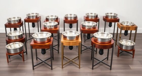 top adjustable pet dining stands