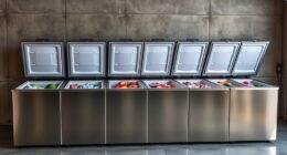 top garage chest freezers