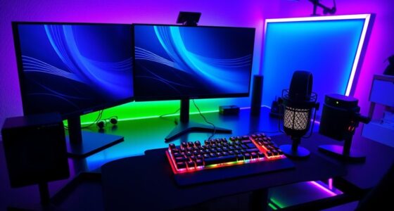top rgb streaming desk lights