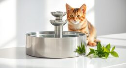 top stainless steel cat fountains