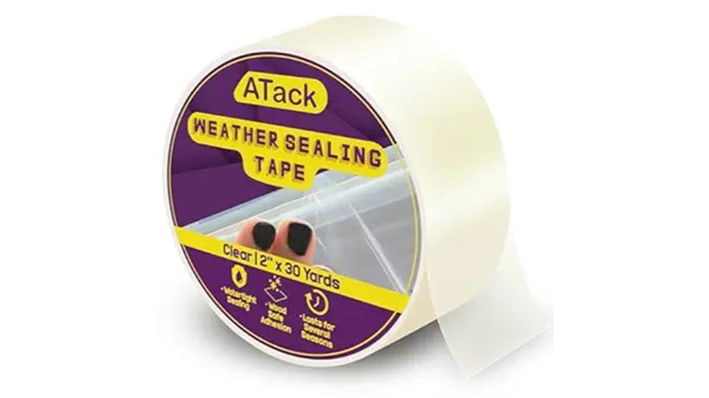 transparent weather sealing tape