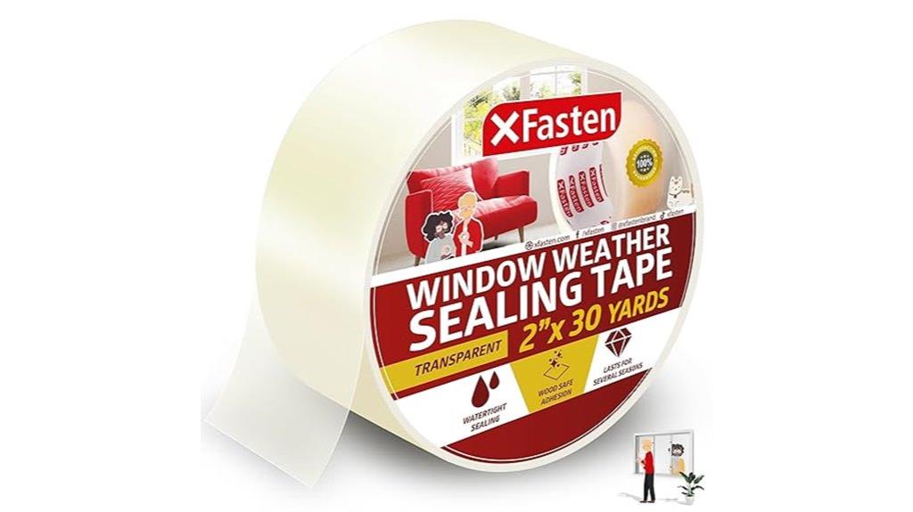 transparent weatherproof window tape