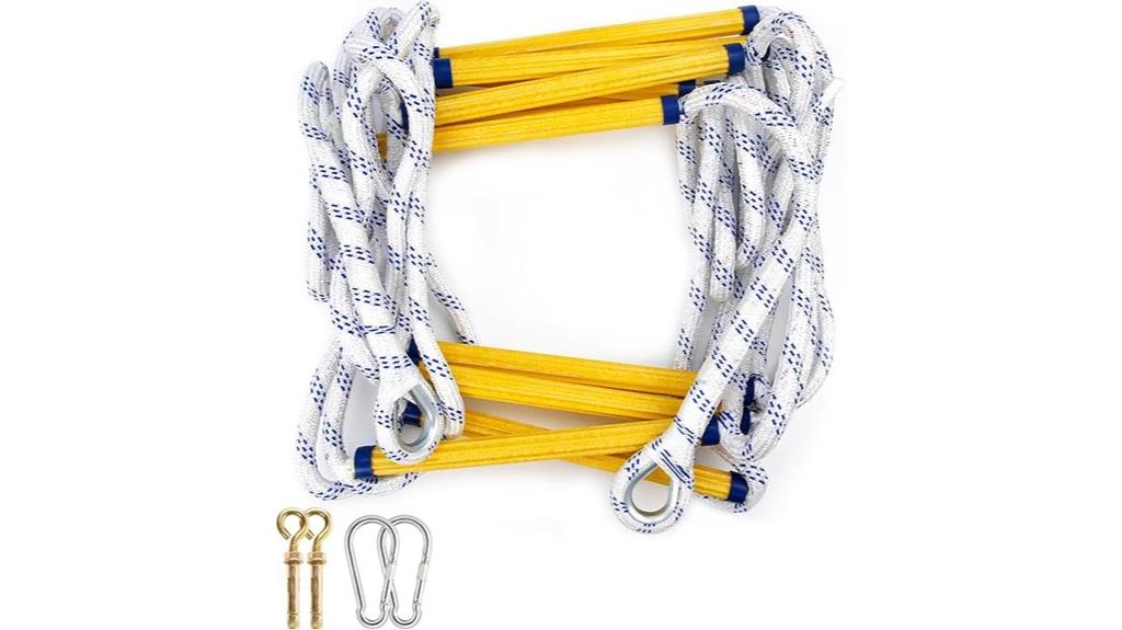 two story fire escape ladder