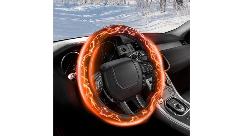 warm car steering wheel