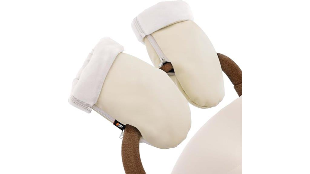 waterproof faux leather baby gloves