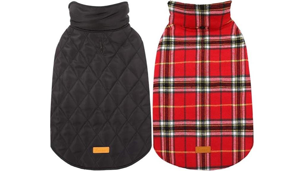 waterproof reversible medium dog coat