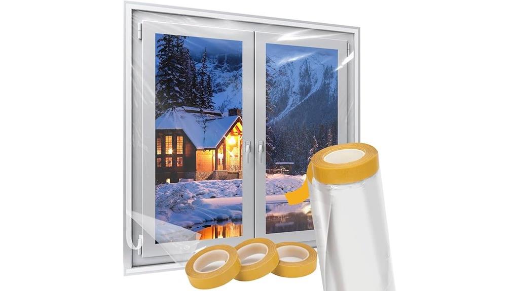 window insulation kit size