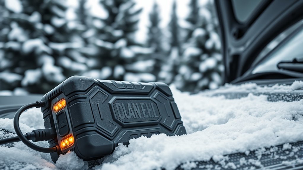 winter car battery charging