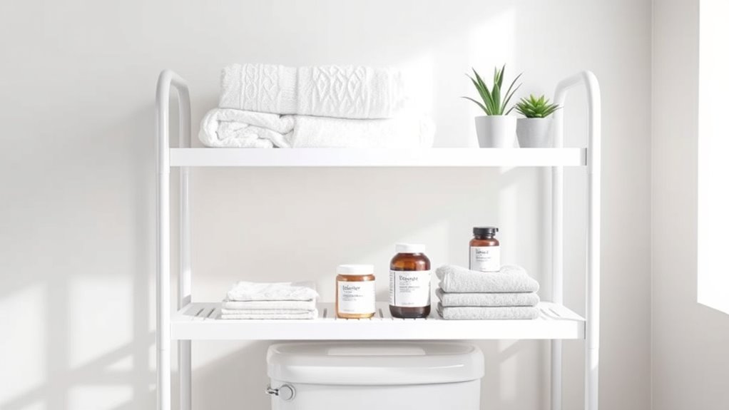 bathroom storage safety features