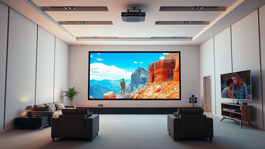 bright room projector considerations