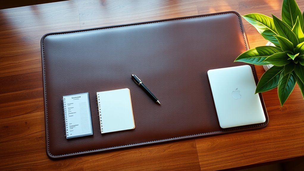 choosing quality leather desk pads