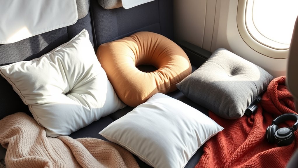 comfortable ergonomic travel pillow