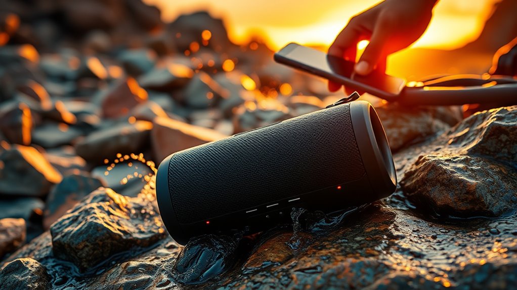 key waterproof speaker factors