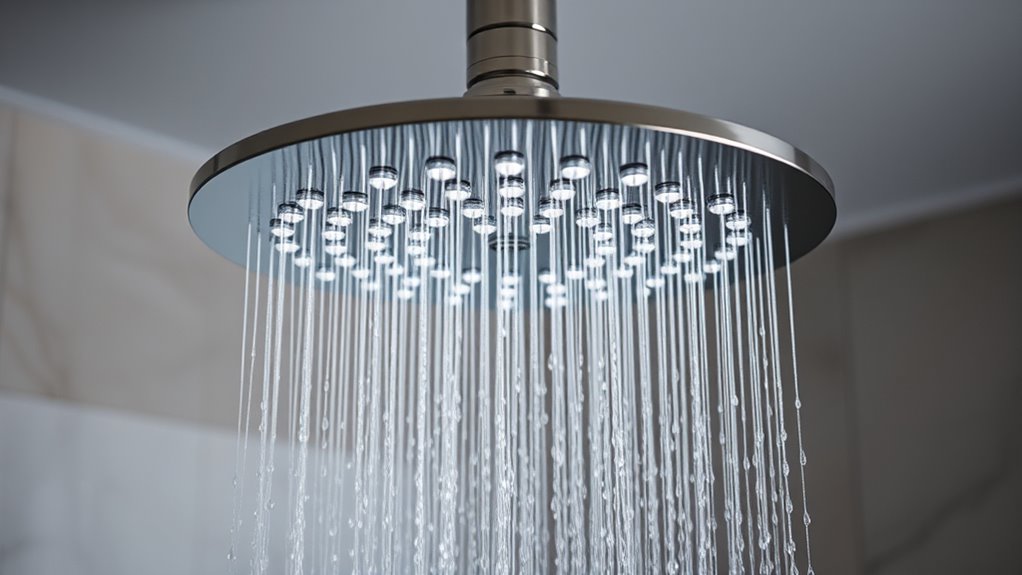 rainfall shower head features