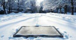 snow melting driveway mats