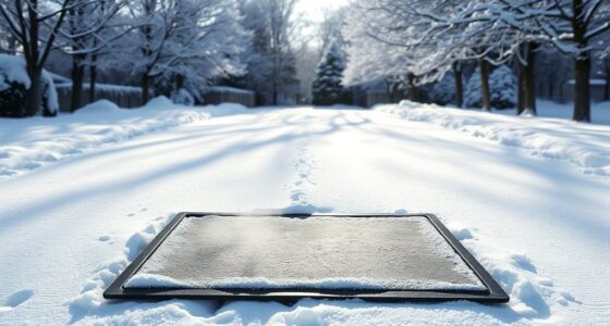 snow melting driveway mats