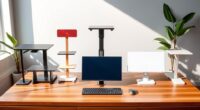 top adjustable desk converters