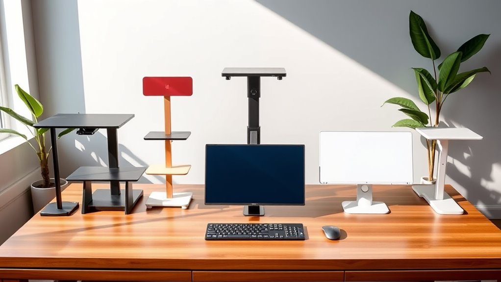 top adjustable desk converters