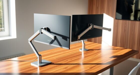 top dual monitor arms