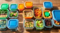 top glass meal storage