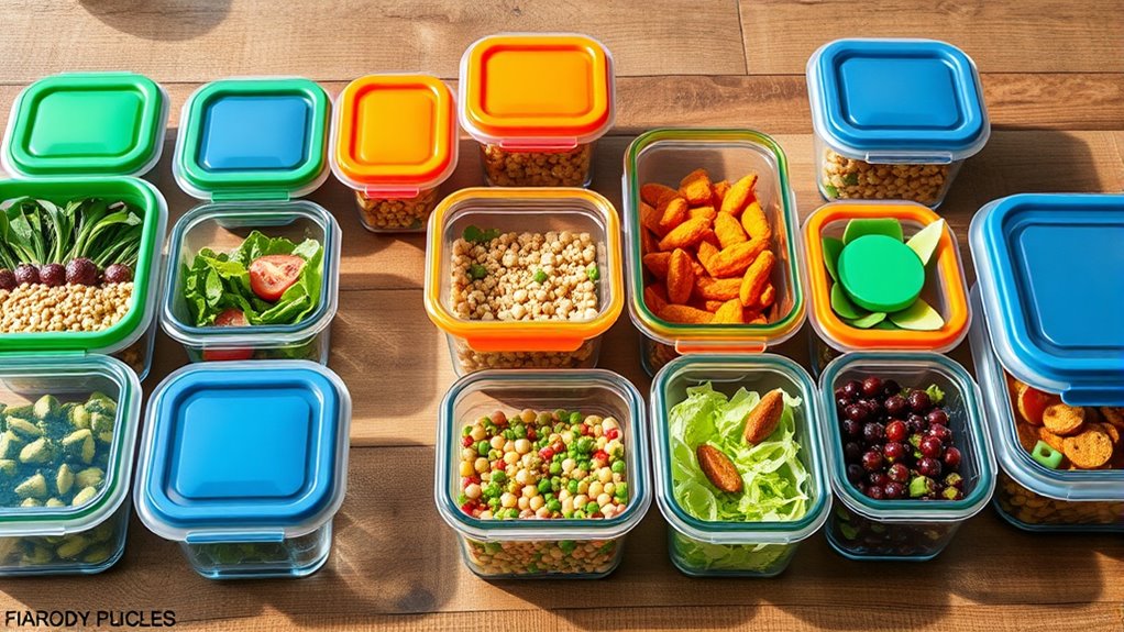 top glass meal storage