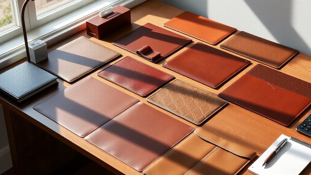 top leather desk pad selection