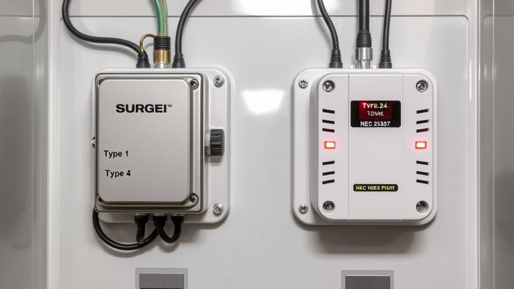 top type 1 vs type 2 surge protectors