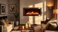 top wall mounted electric fireplaces