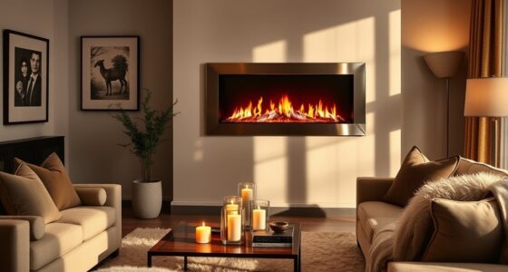 top wall mounted electric fireplaces