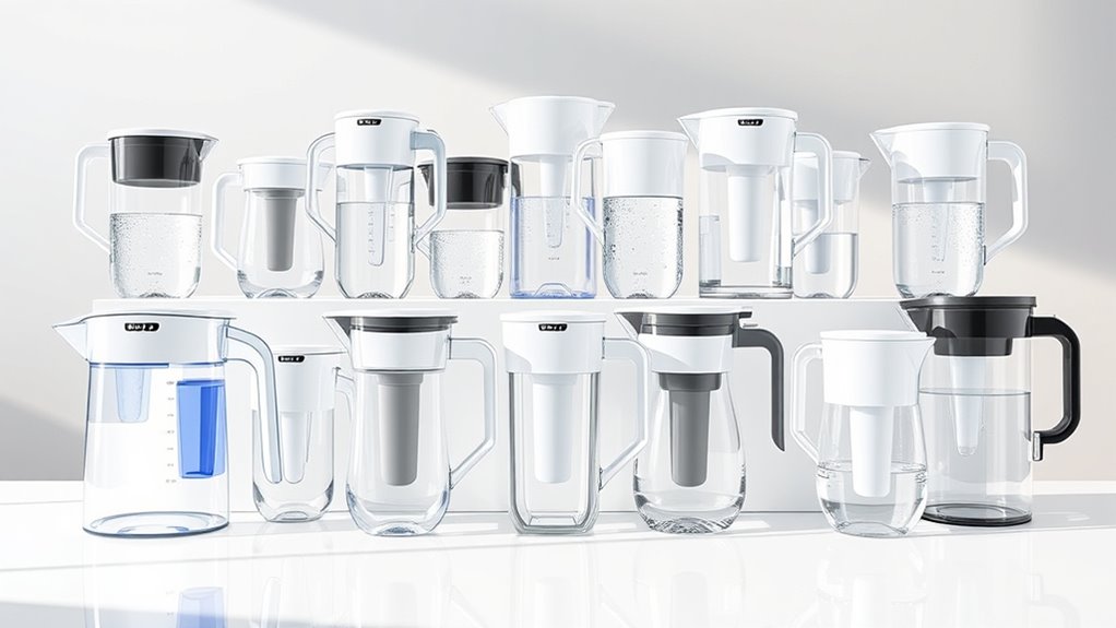 top water filter pitchers