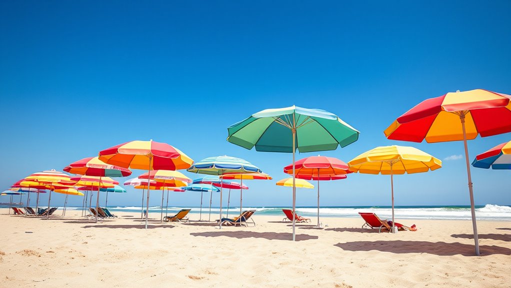 windproof beach umbrella features