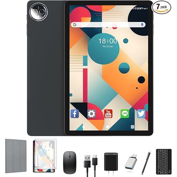 11-inch Android 15 Tablet with 4G LTE and Accessories