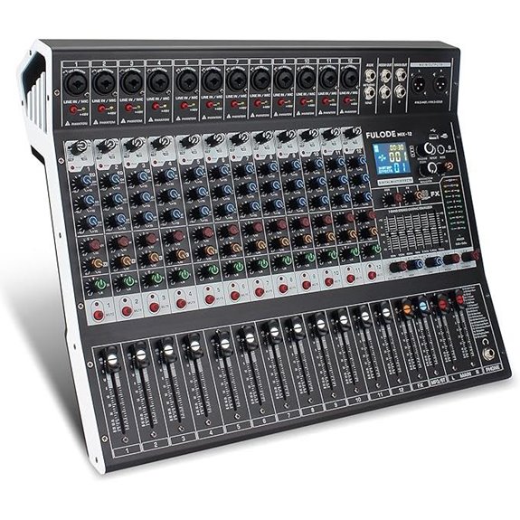 12-Channel Bluetooth Audio Mixer with DSP and USB