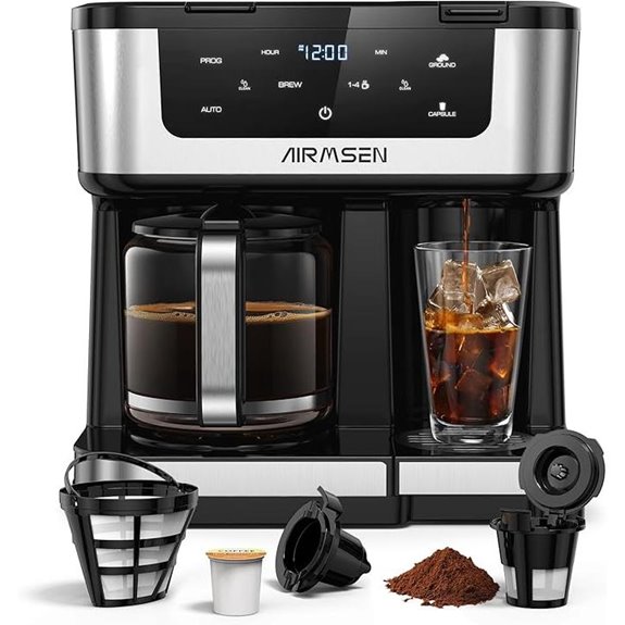 AIRMSEN 12-Cup Programmable Dual Coffee Maker