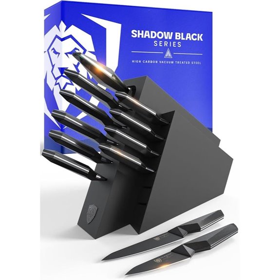 DALSTRONG 12-Piece Knife Block Set Black Titanium Coating