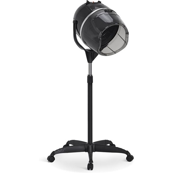 BarberPub 1300W Hooded Hair Dryer with Stand