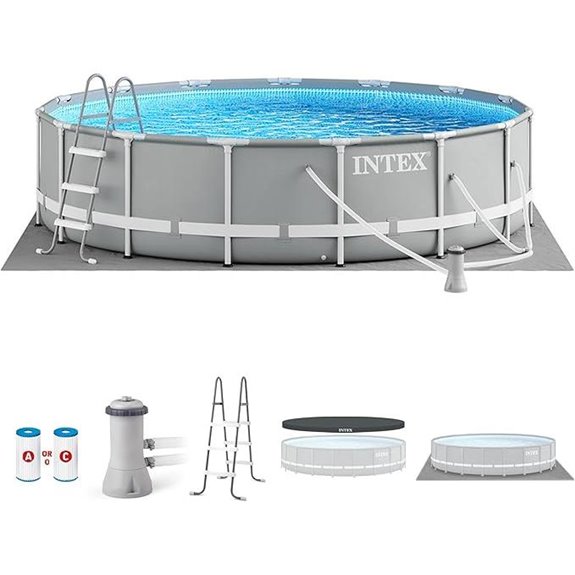 Intex 15ft Prism Frame Above Ground Pool Set