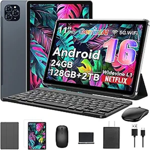 16-Inch Android 16 Tablet with Gemini AI and Accessories