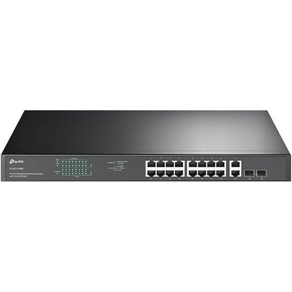 TP-Link 16-Port Gigabit PoE Switch with SFP Slots