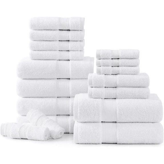 Lane Linen 18-Piece Cotton Towel Set