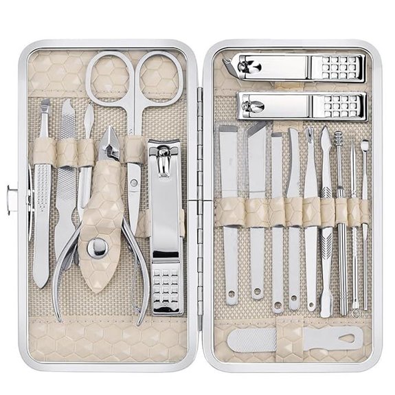 Yougai 18-Piece Manicure Set with Travel Case