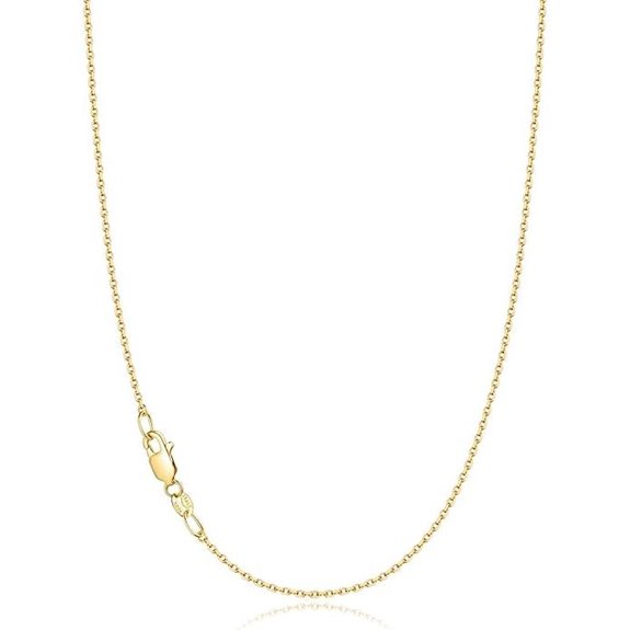 Jewlpire 18k Gold Plated Sterling Silver Chain Necklace