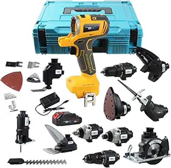 NEWONE 18V MAX Drill & Tools Set with Batteries