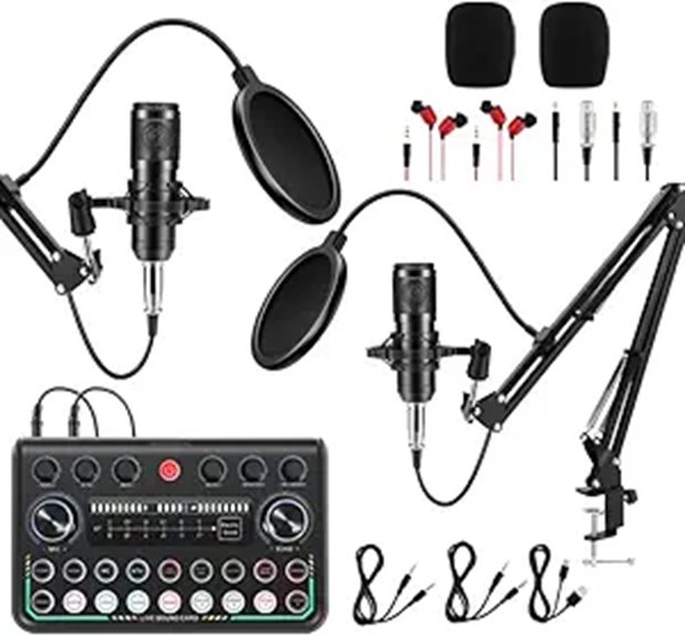 2025 Podcast Equipment Bundle with Microphone and Interface
