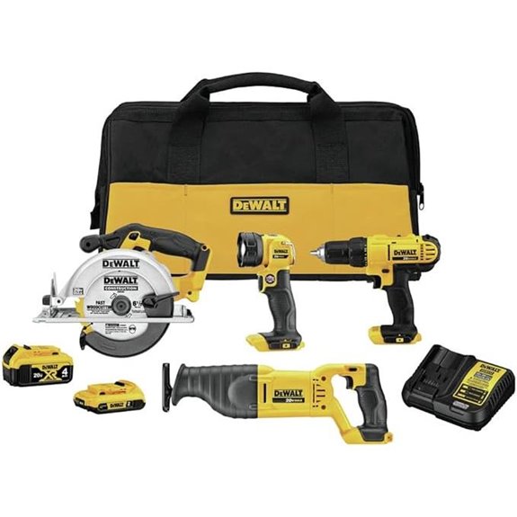 DEWALT 20V MAX 4-Tool Cordless Power Kit
