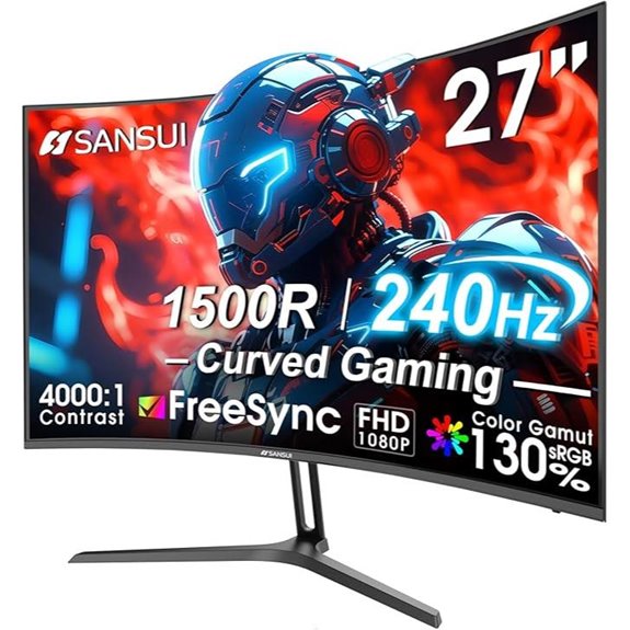 27 inch curved gaming monitor