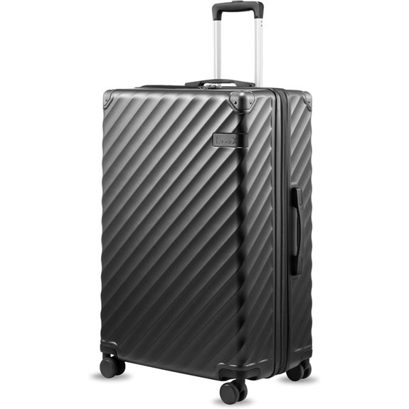 KVC 28-Inch Spinner Luggage Expandable Hardside Suitcase