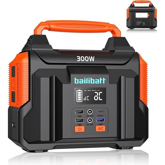 Portable Power Station 300W 257Wh Lithium Battery